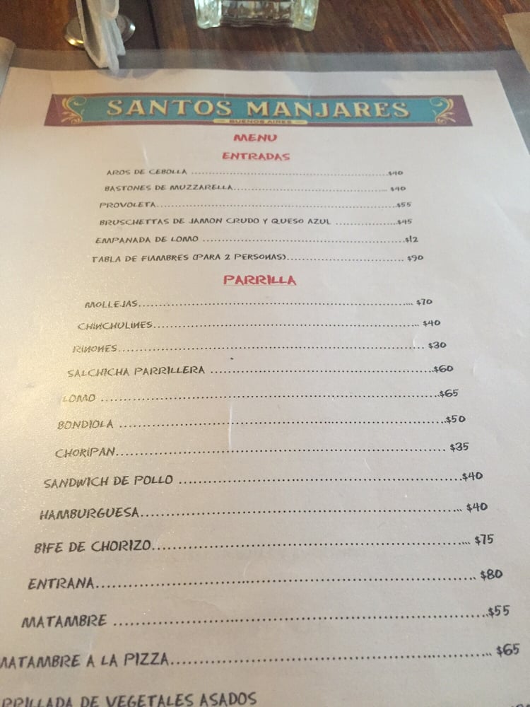 Santos Manjares Menu - Image 10