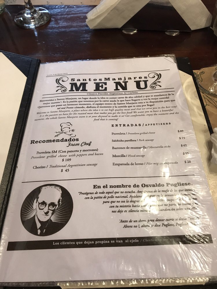 Santos Manjares Menu - Image 7
