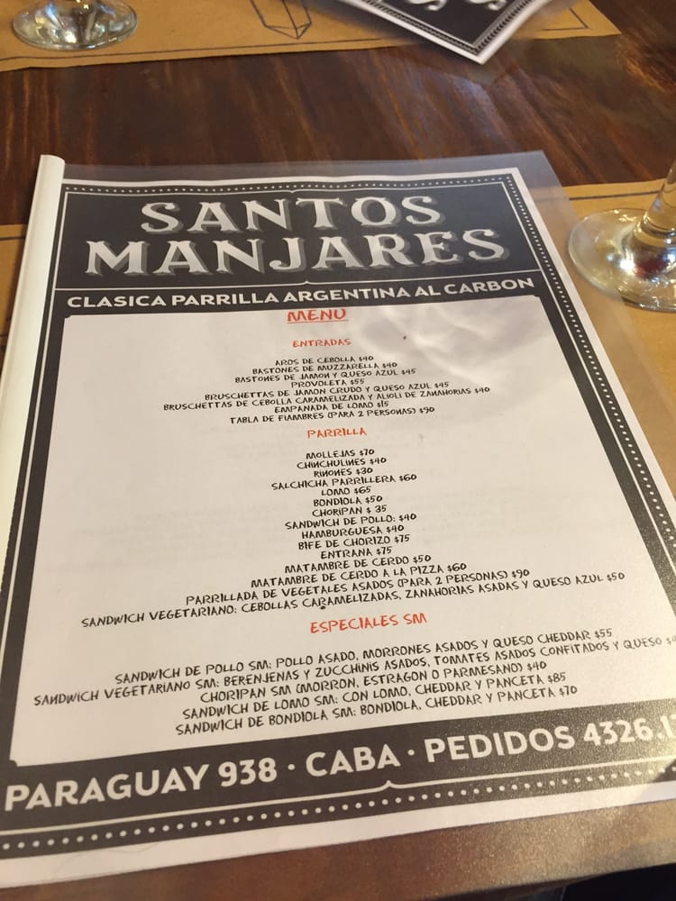 Santos Manjares Menu - Image 9